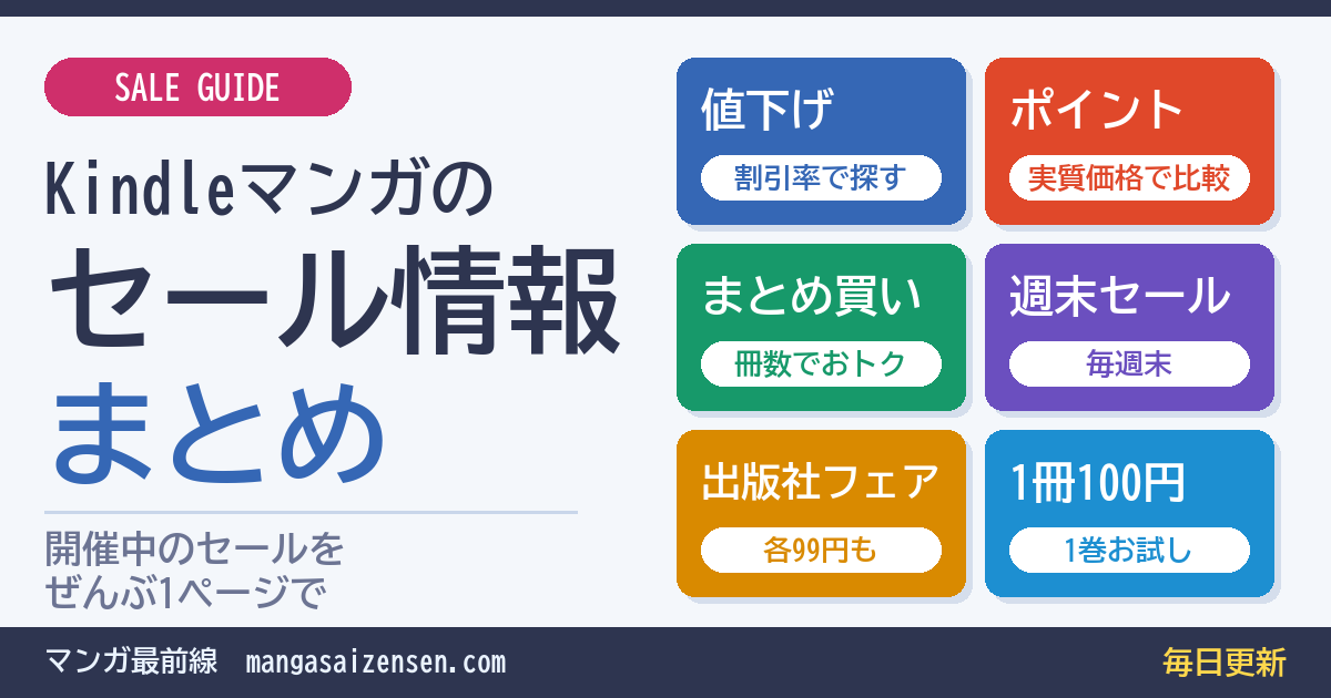 Kindleマンガのセール情報まとめ